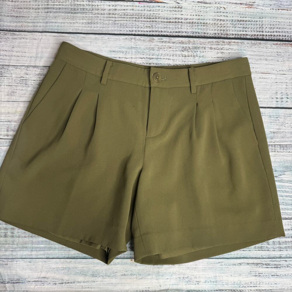 Lauren Ralph Lauren Olive Green Tailored Jean Shorts
